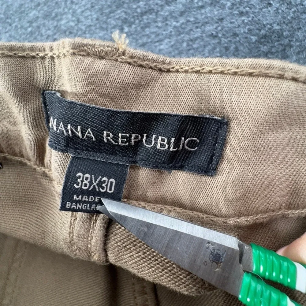Banana Republic Mens 5 Pocket Pant Tan Khaki Straight Leg 38x30 NWT 1620338